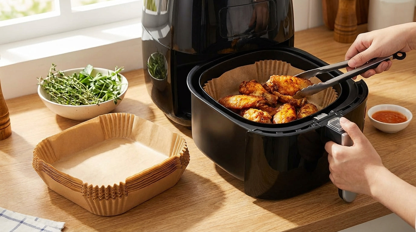 Air Fryer & Oven Paper Liners Food grade – Oil-Proof Disposable Parchment Sheets