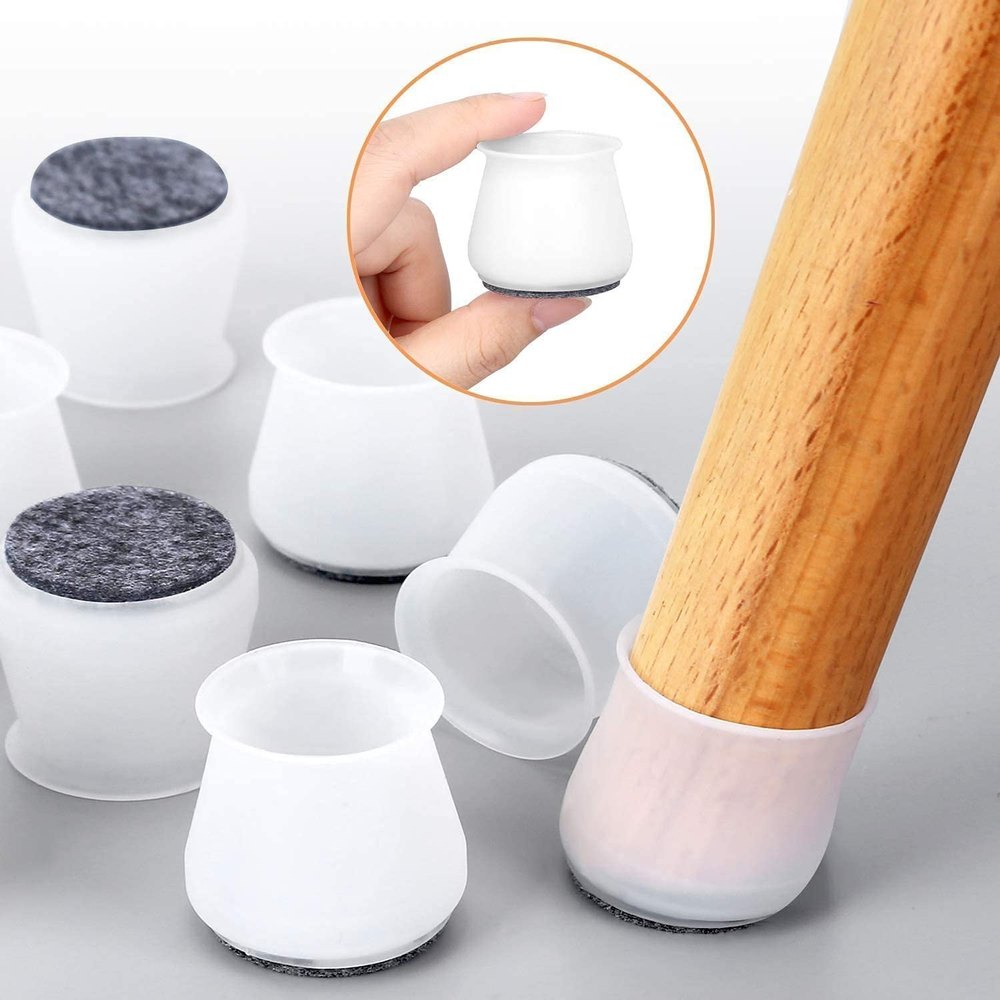 Leg Caps for Furniture- Easy movement & No more floor scratches