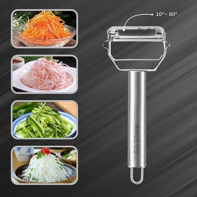 3 in 1 Stainless Peeler | Sharp Blades, Anti-Rust | For Quick, Clean Prep