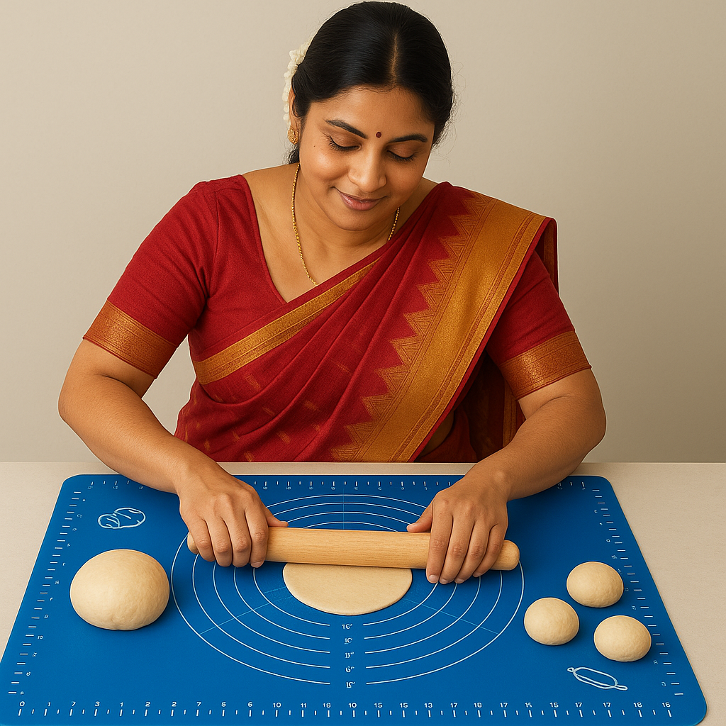RotiMaster Premium Non-Slip Silicone Roti Rolling Mat
