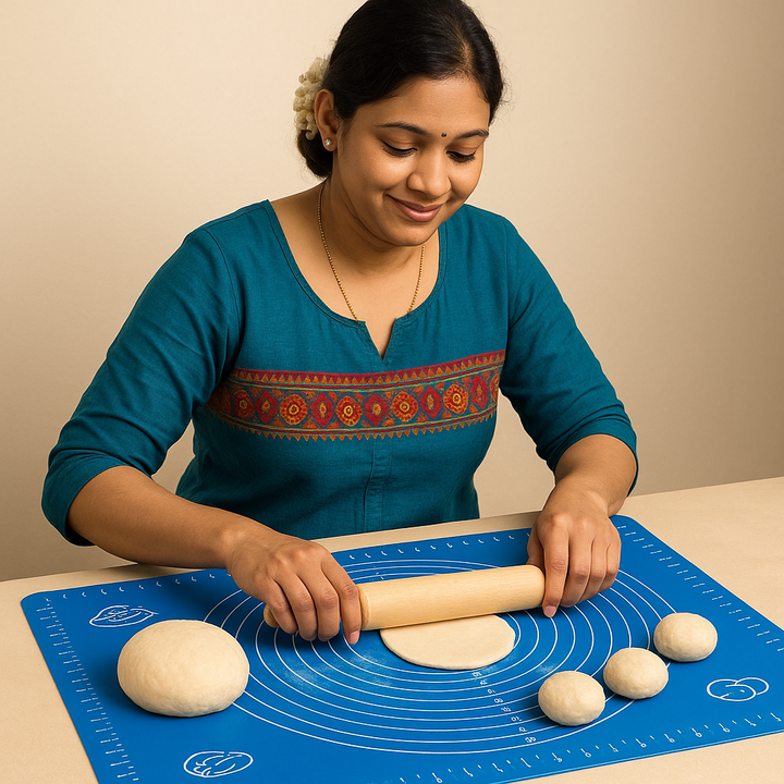 RotiMaster Premium Non-Slip Silicone Roti Rolling Mat