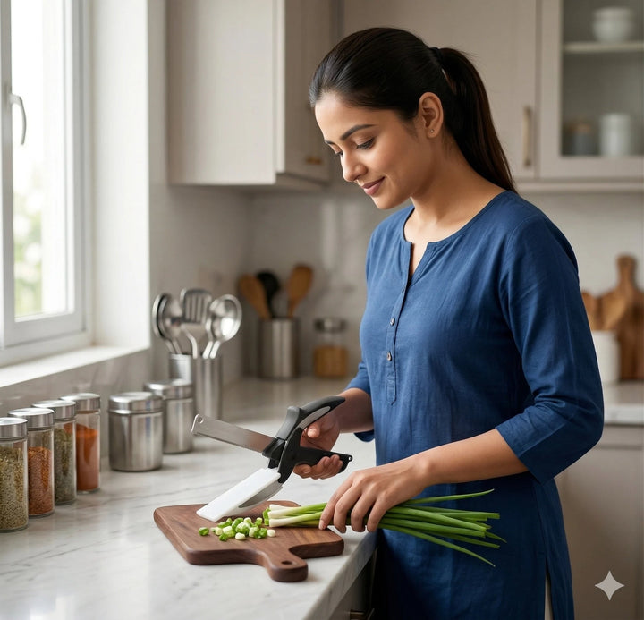 Stainless Chopper  Easy Pull Mechanism  Fast Effortless Chopping