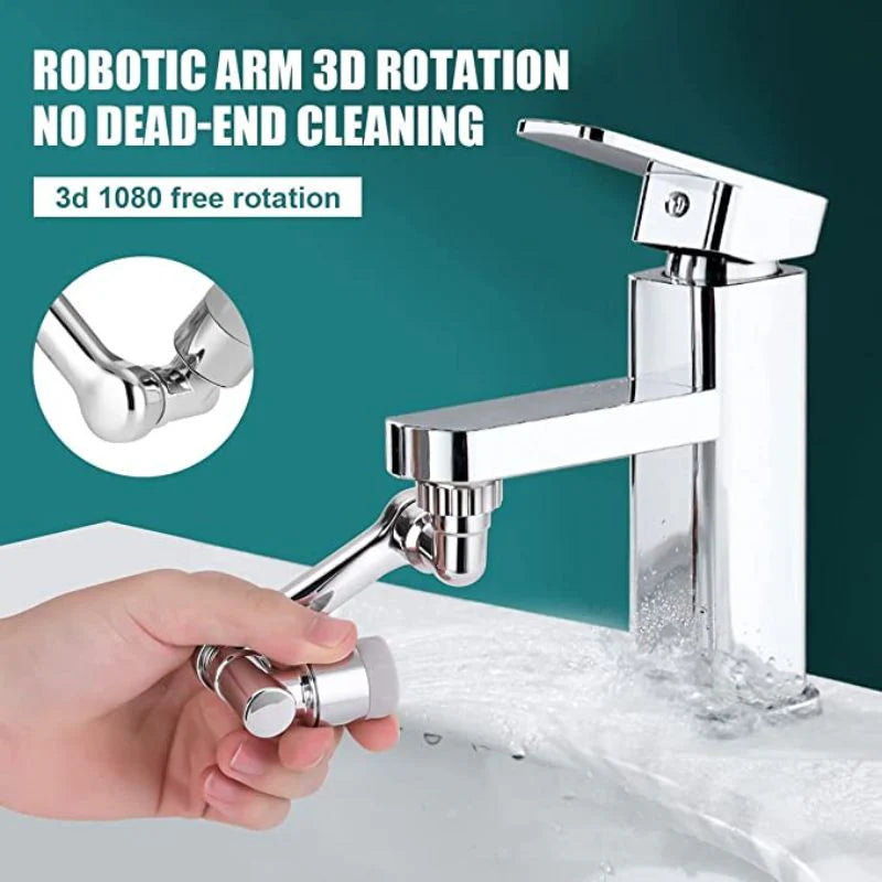 AquaFlex 1080° Swivel Faucet Extender with Dual Spray Mode