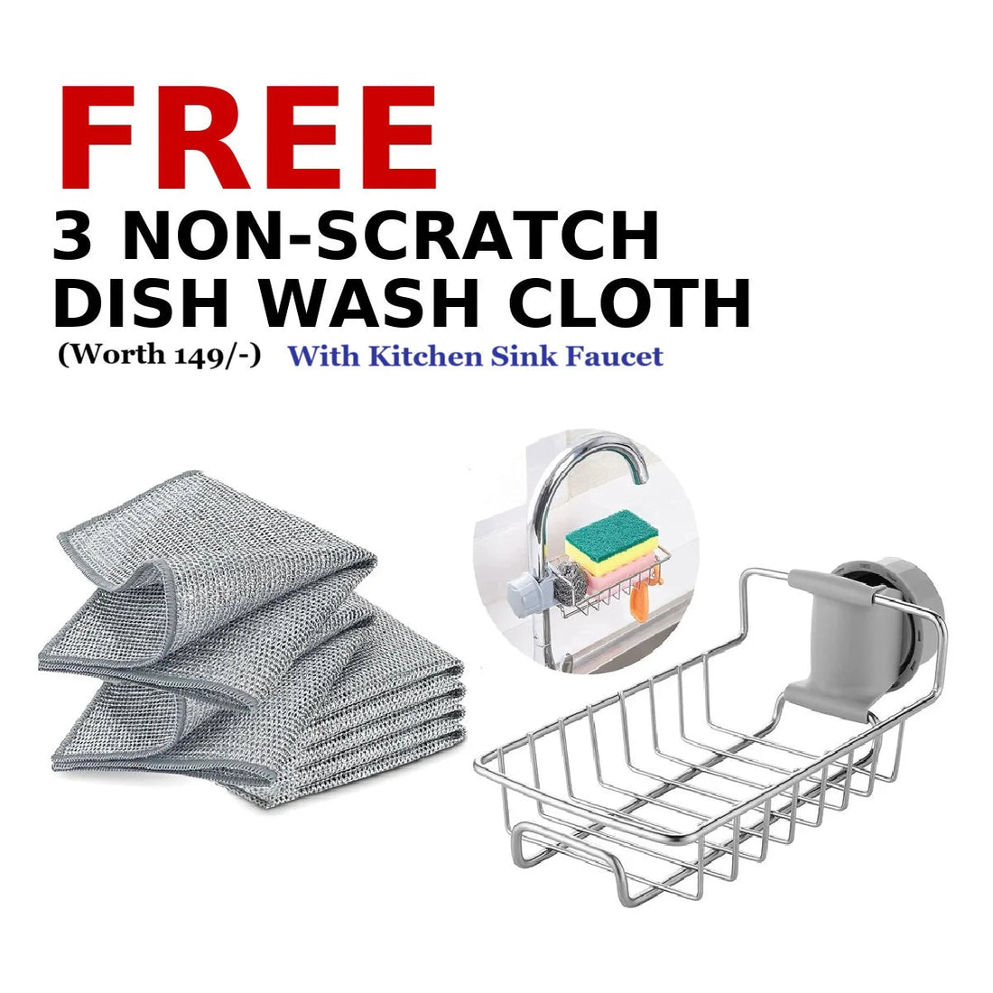 Kitchen Steel Sink Organizer