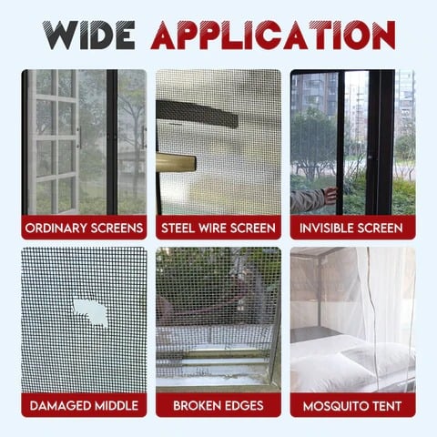 Window Net Screen Repair Roll- Fix broken Mesh Windows