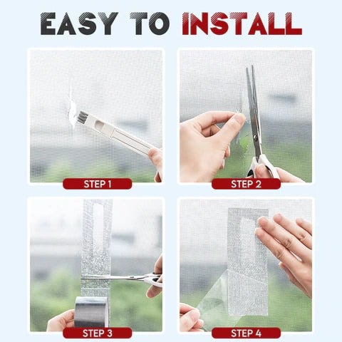Window Net Screen Repair Roll- Fix broken Mesh Windows