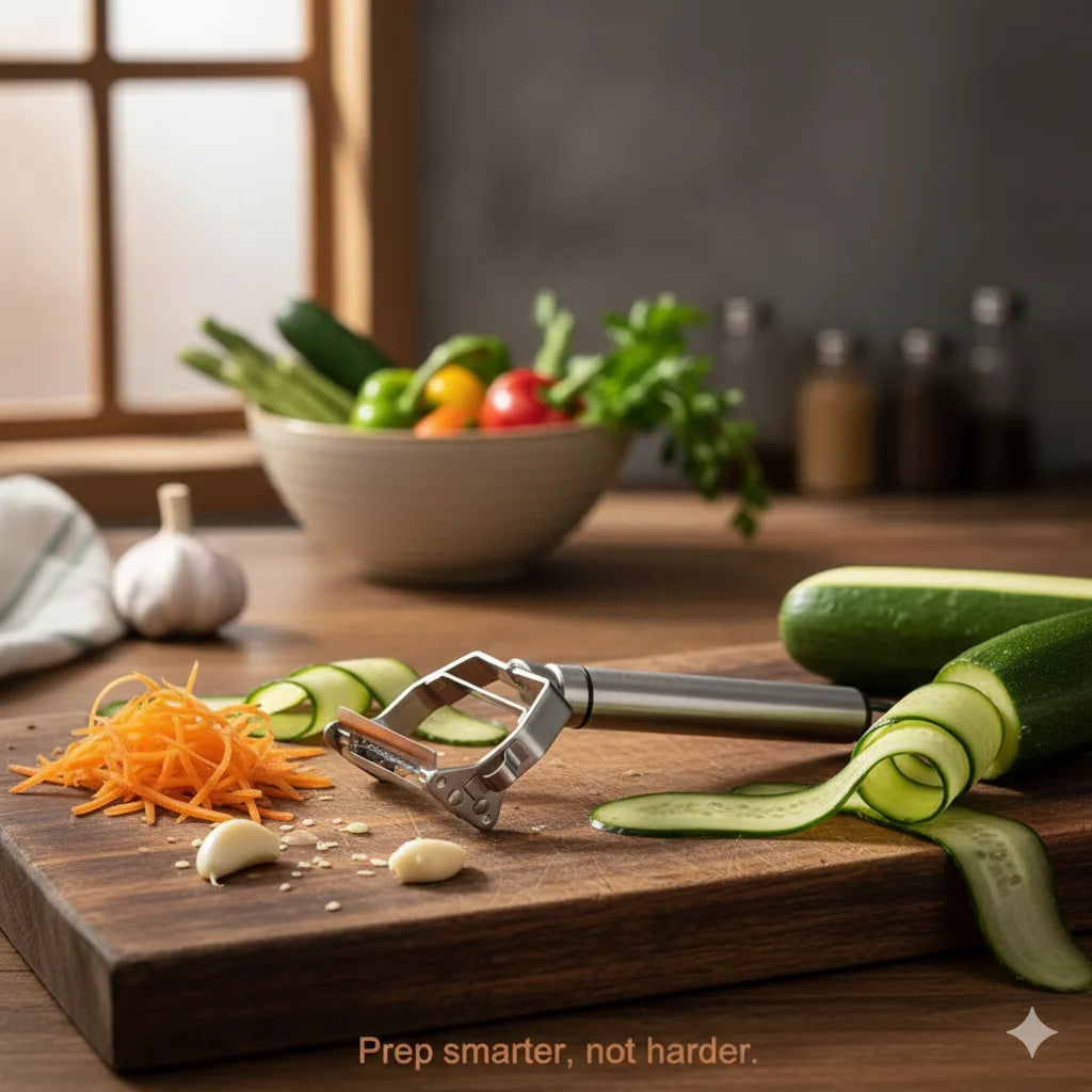 3 in 1 Stainless Peeler | Sharp Blades, Anti-Rust | For Quick, Clean Prep