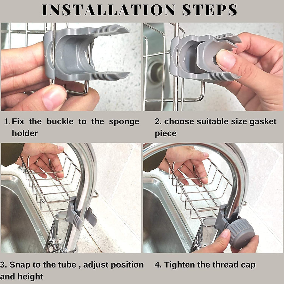 Kitchen Steel Sink Organizer